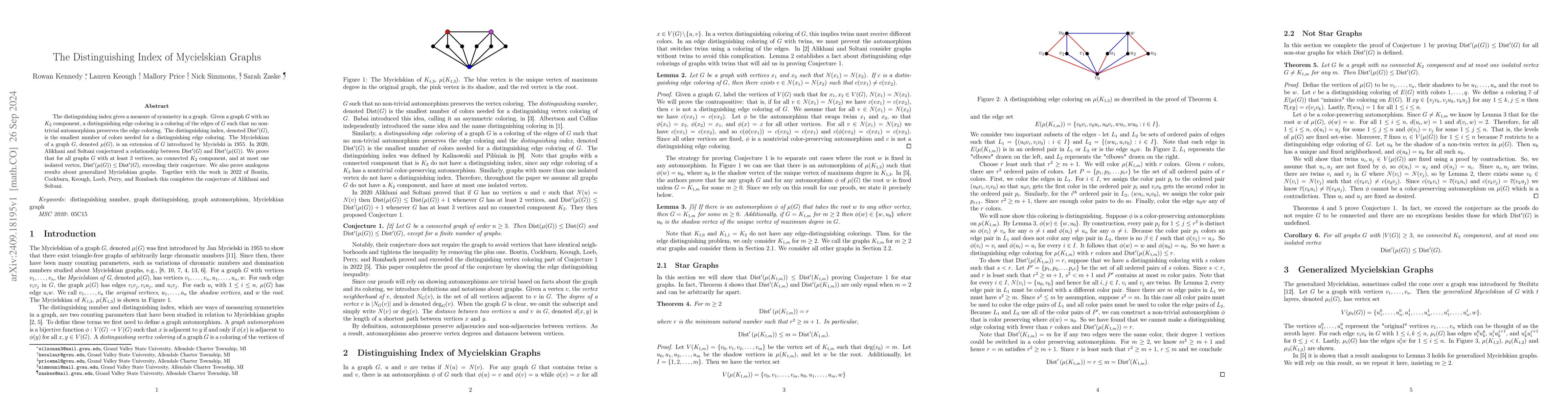 Thumbnail for The Distinguishing Index of Mycielskian Graphs