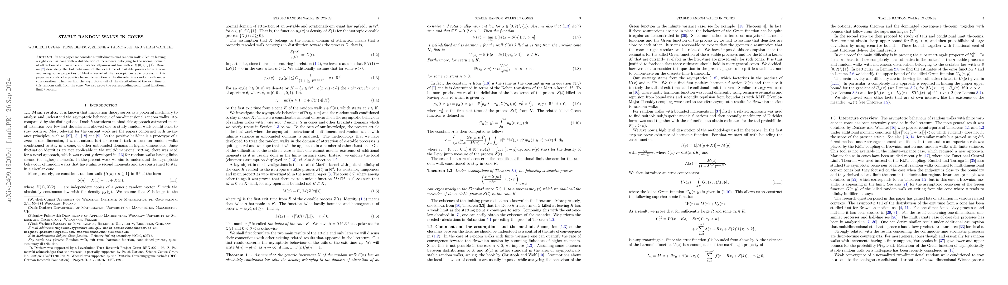 Thumbnail for Stable random walks in cones