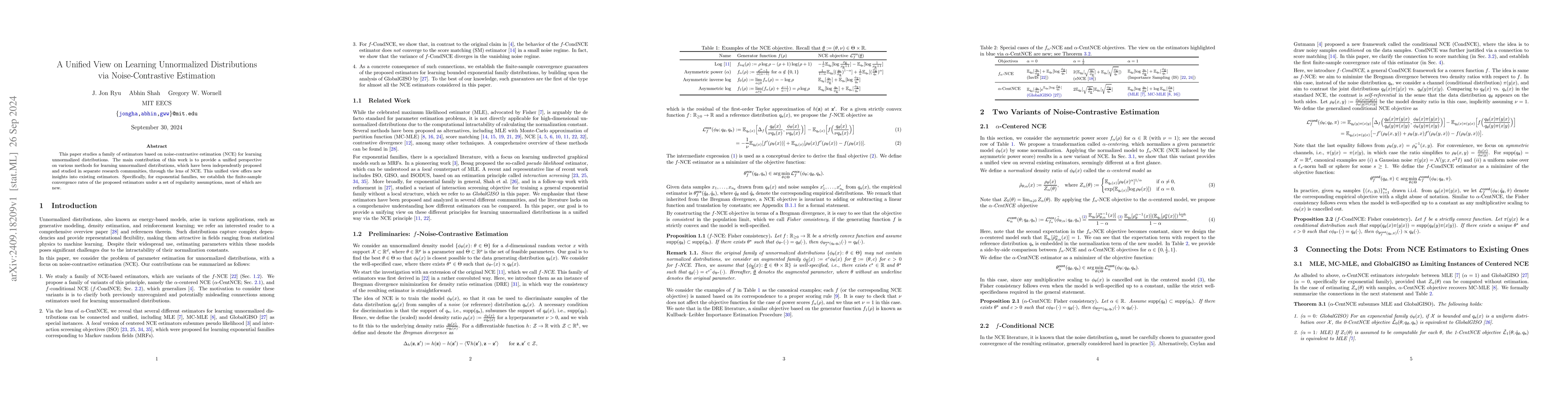 Thumbnail for A Unified View on Learning Unnormalized Distributions via
  Noise-Contrastive Estimation