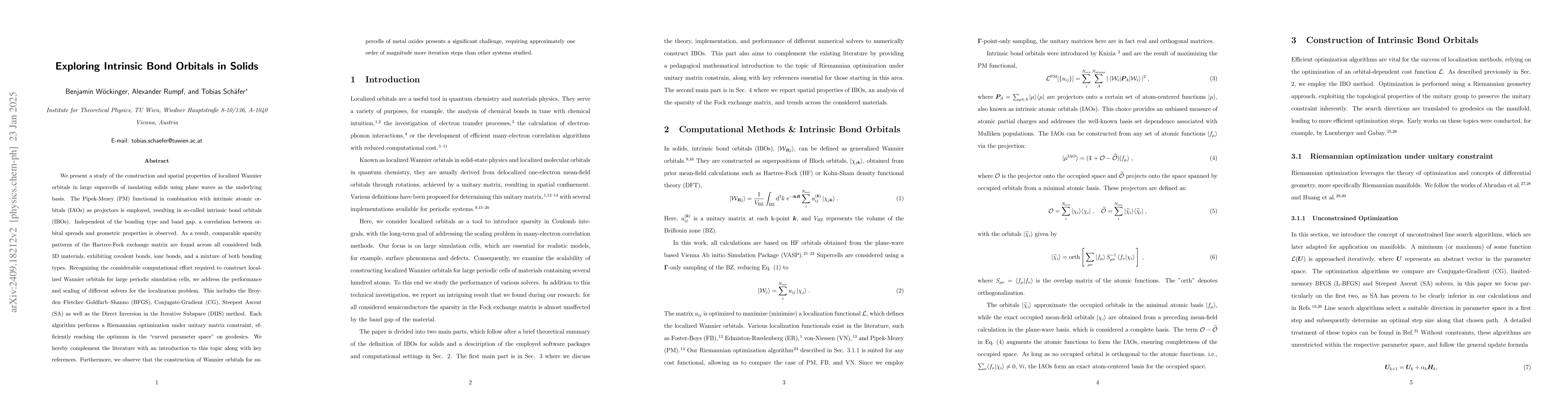 Thumbnail for Exploring Intrinsic Bond Orbitals in Solids