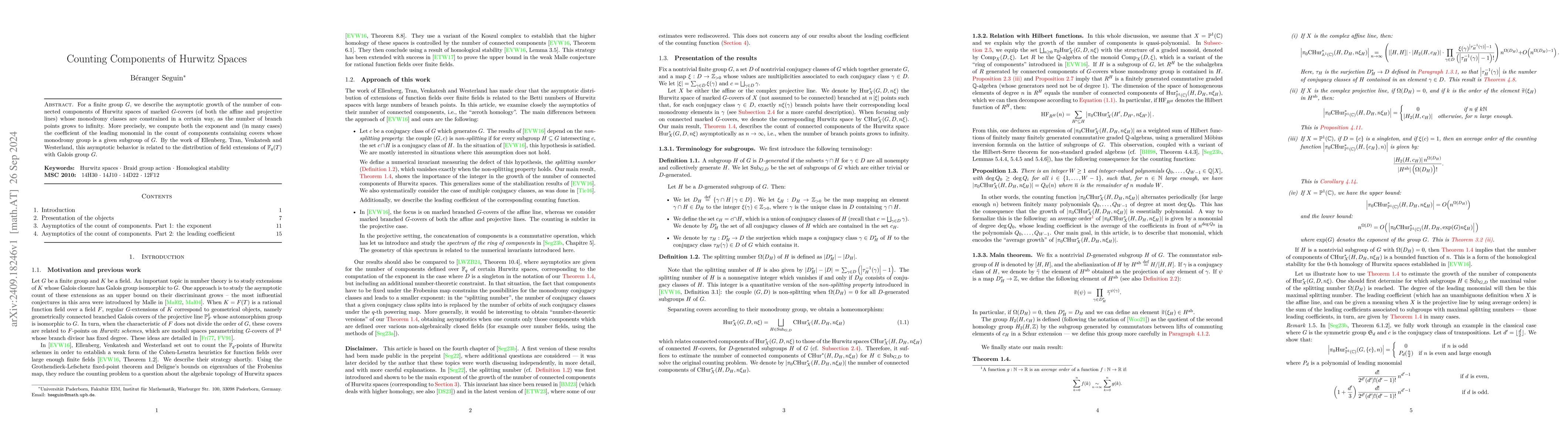 Thumbnail for Counting Components of Hurwitz Spaces
