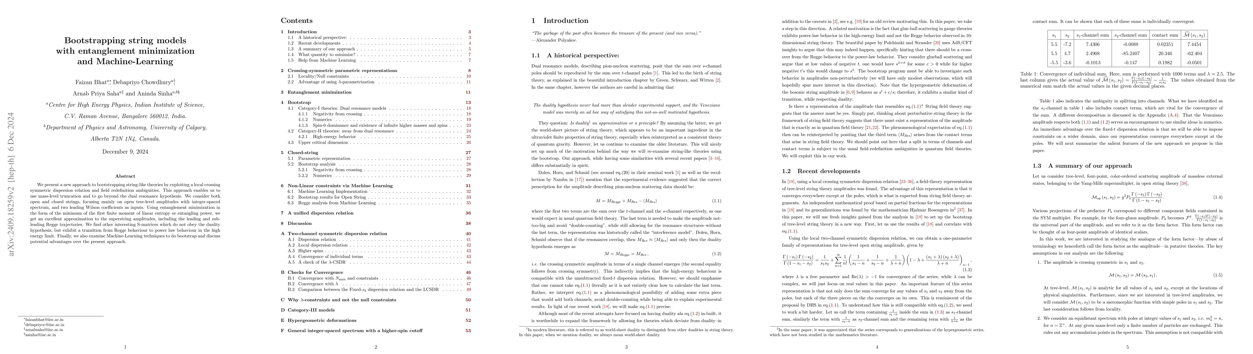 Thumbnail for Bootstrapping string models with entanglement minimization and
  Machine-Learning