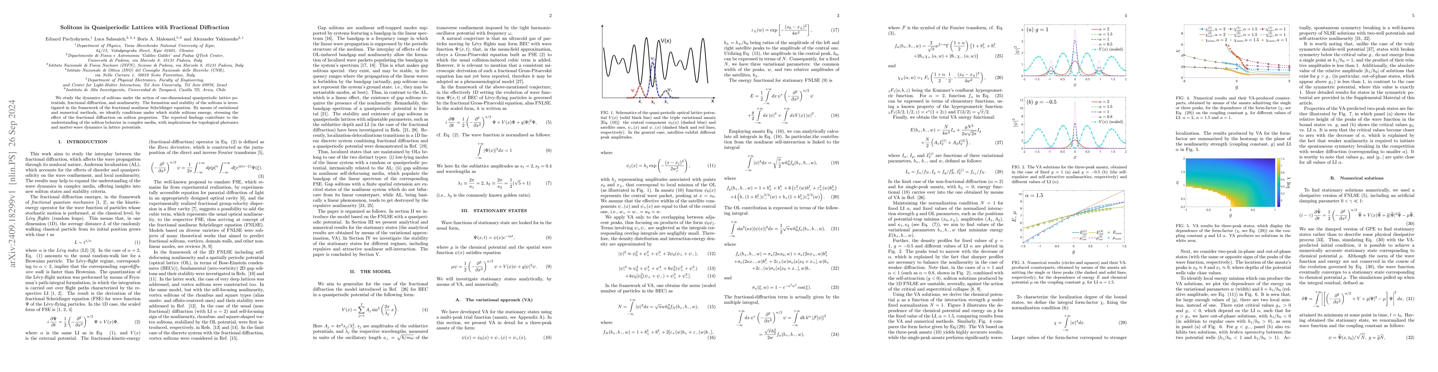Thumbnail for Solitons in Quasiperiodic Lattices with Fractional Diffraction