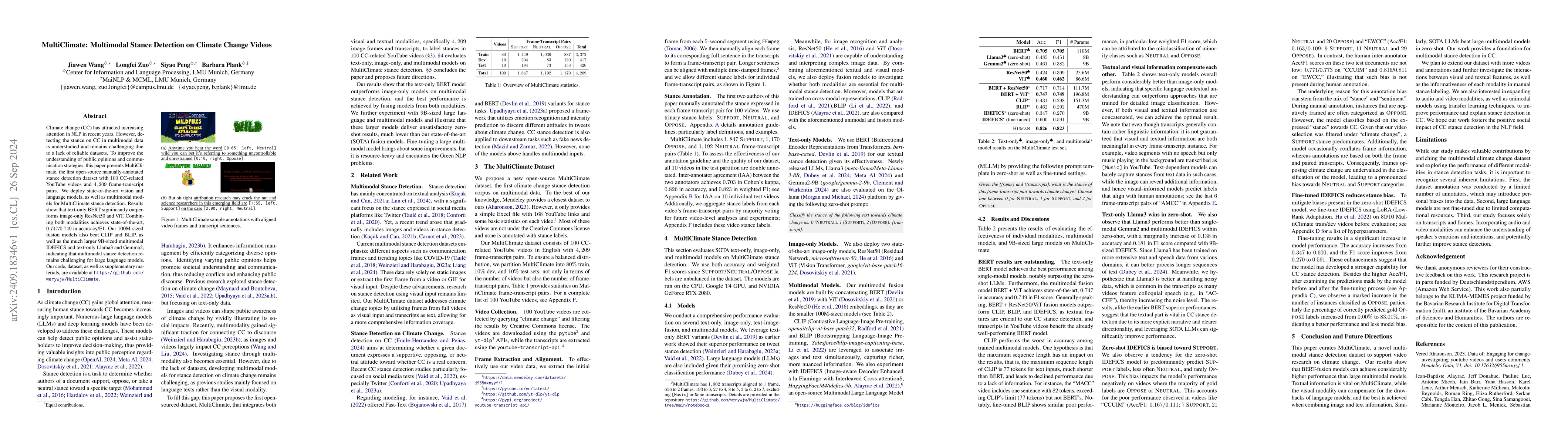 Thumbnail for MultiClimate: Multimodal Stance Detection on Climate Change Videos