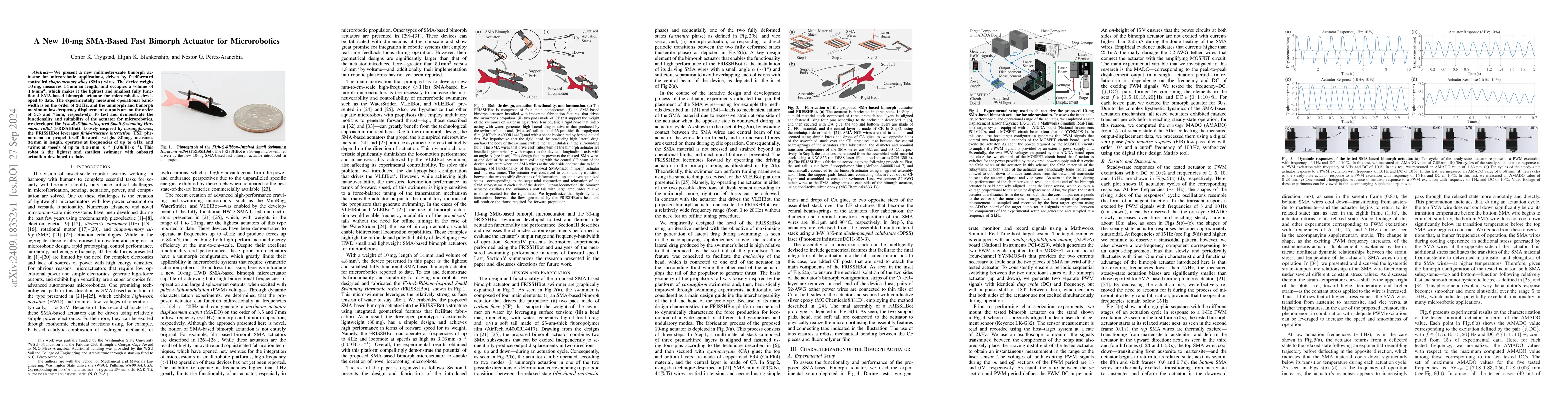 Thumbnail for A New 10-mg SMA-Based Fast Bimorph Actuator for Microrobotics