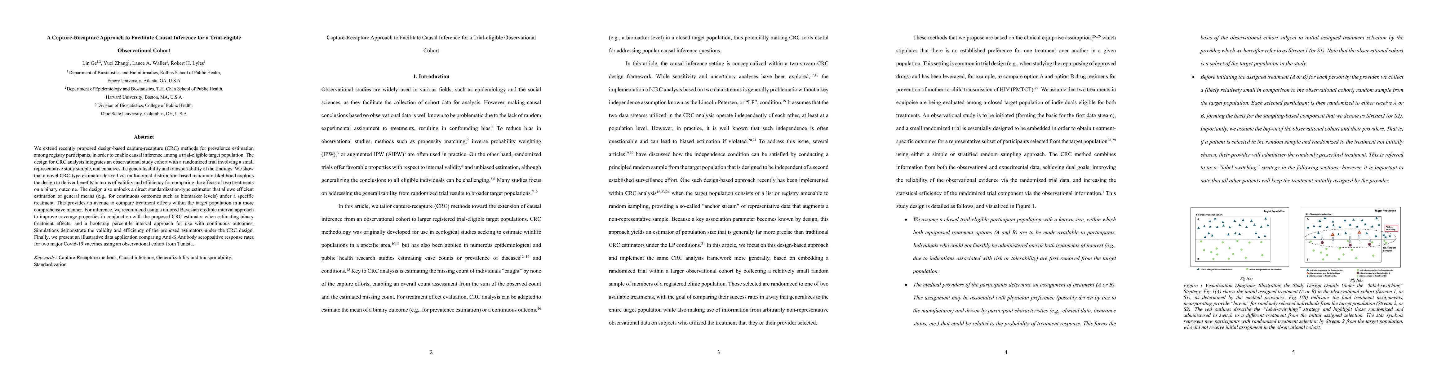 Thumbnail for A Capture-Recapture Approach to Facilitate Causal Inference for a
  Trial-eligible Observational Cohort