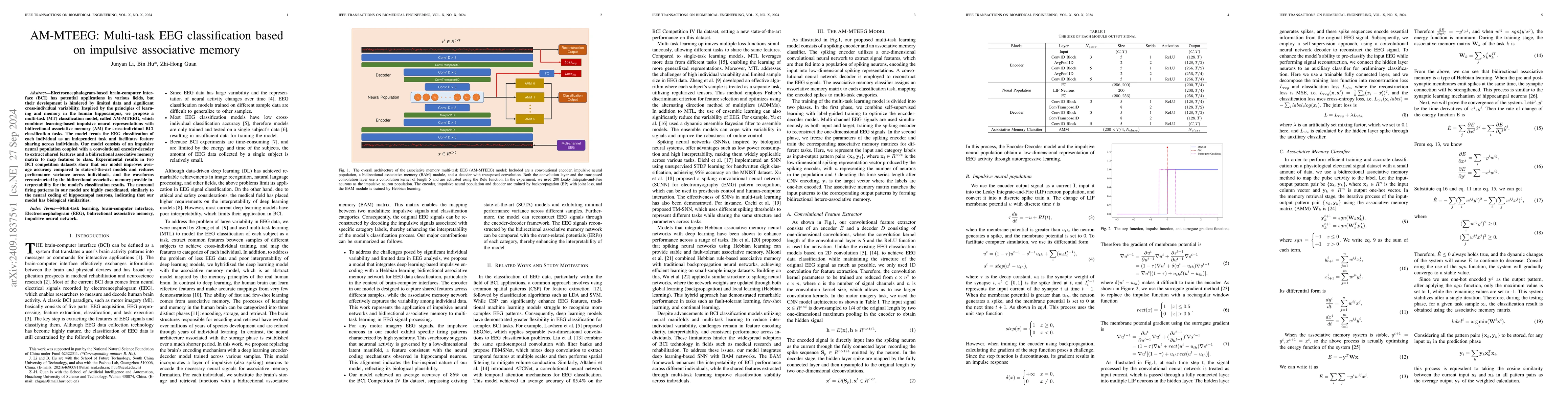 Thumbnail for AM-MTEEG: Multi-task EEG classification based on impulsive associative
  memory