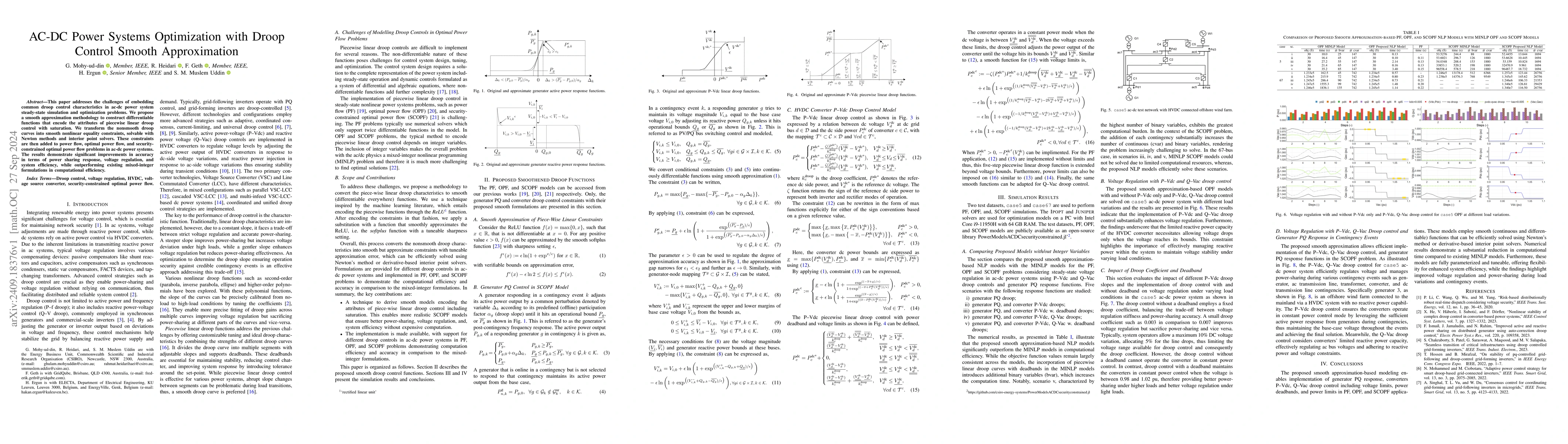 Thumbnail for AC-DC Power Systems Optimization with Droop Control Smooth Approximation