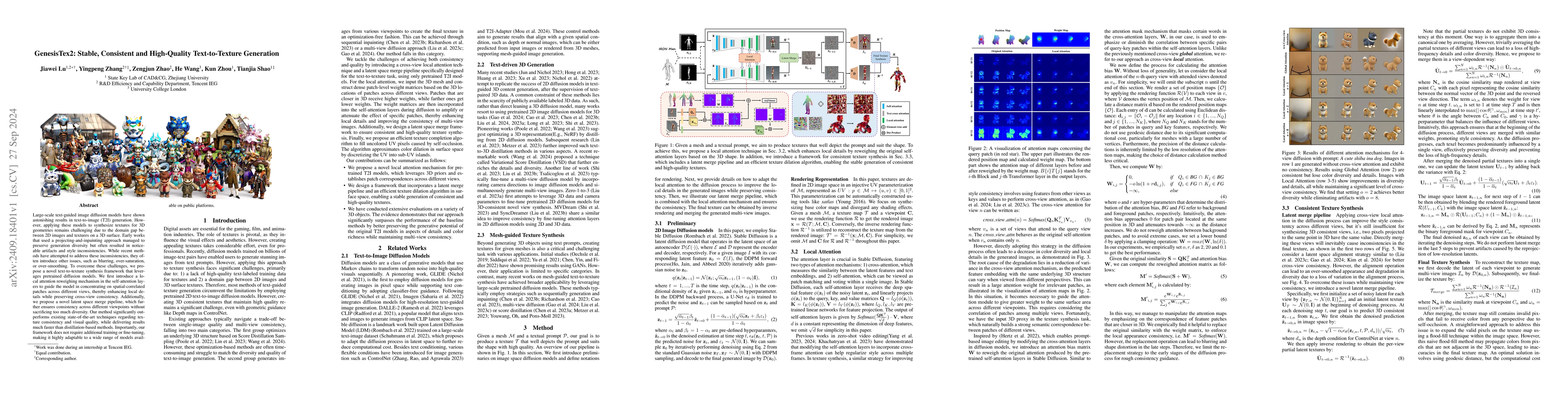 Thumbnail for GenesisTex2: Stable, Consistent and High-Quality Text-to-Texture
  Generation
