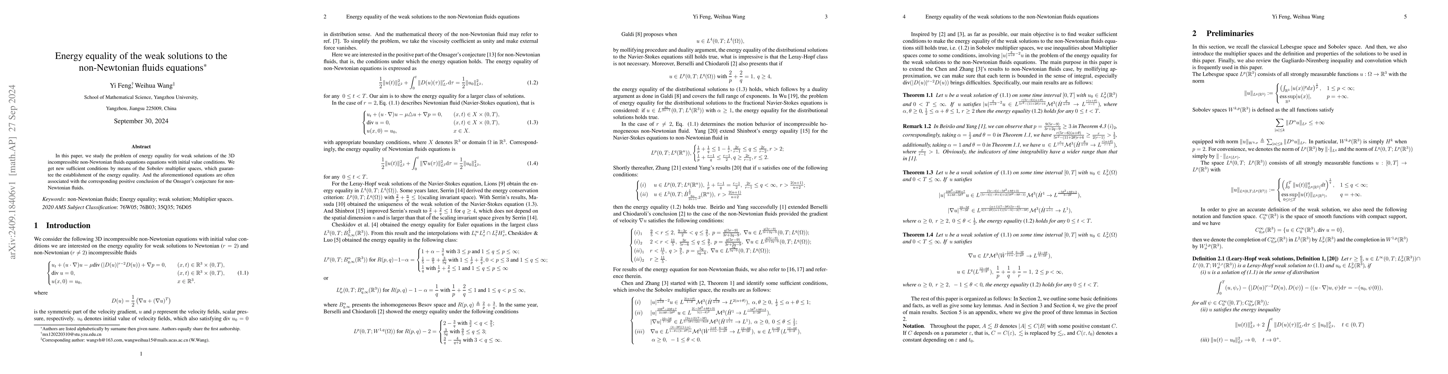 Thumbnail for Energy equality of the weak solutions to the non-Newtonian fluids
  equations