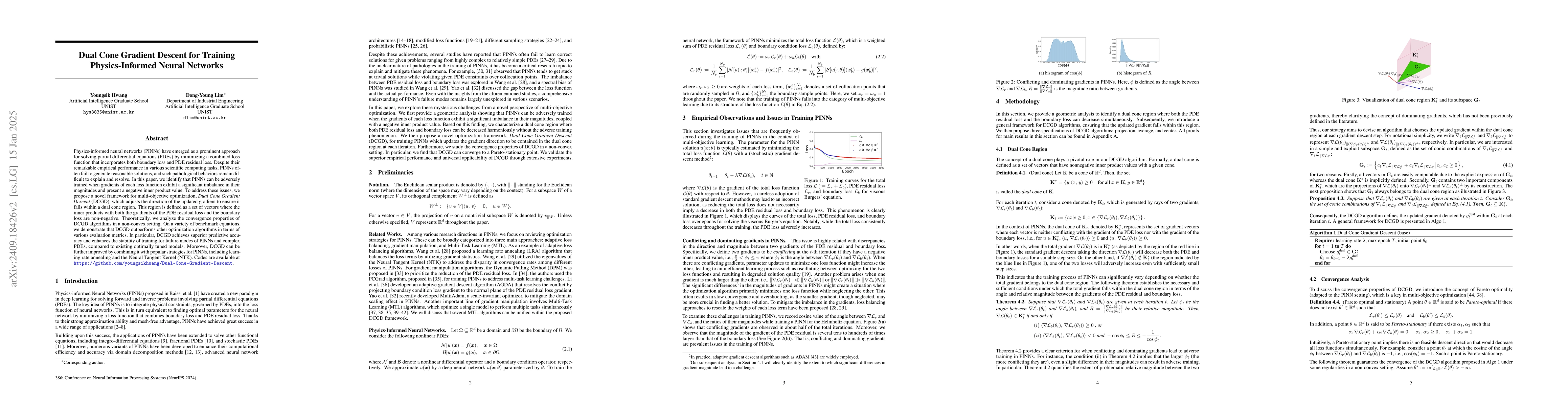 Thumbnail for Dual Cone Gradient Descent for Training Physics-Informed Neural Networks