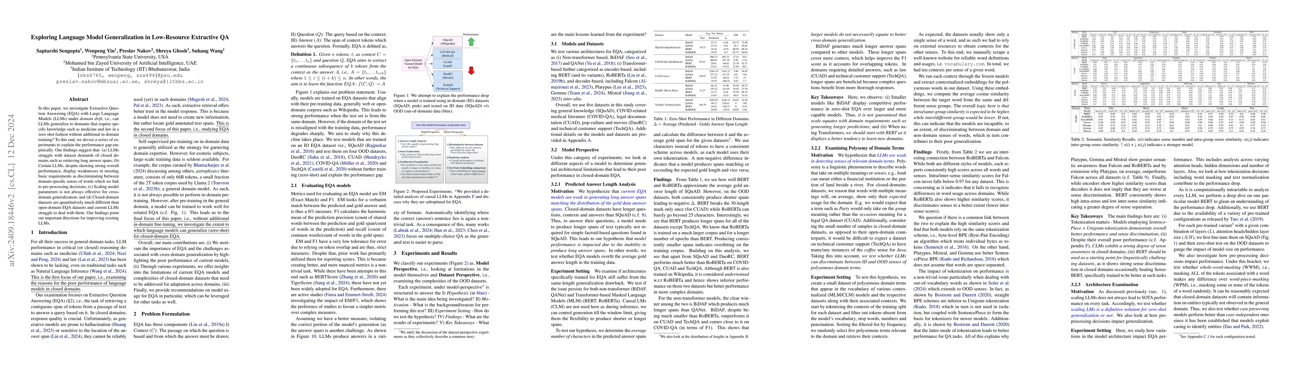 Thumbnail for Exploring Language Model Generalization in Low-Resource Extractive QA