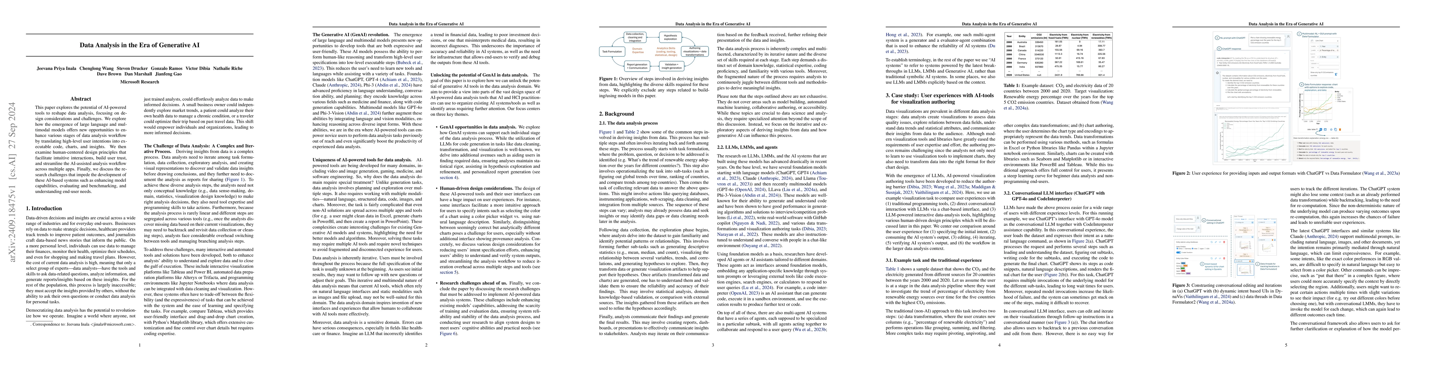 Thumbnail for Data Analysis in the Era of Generative AI