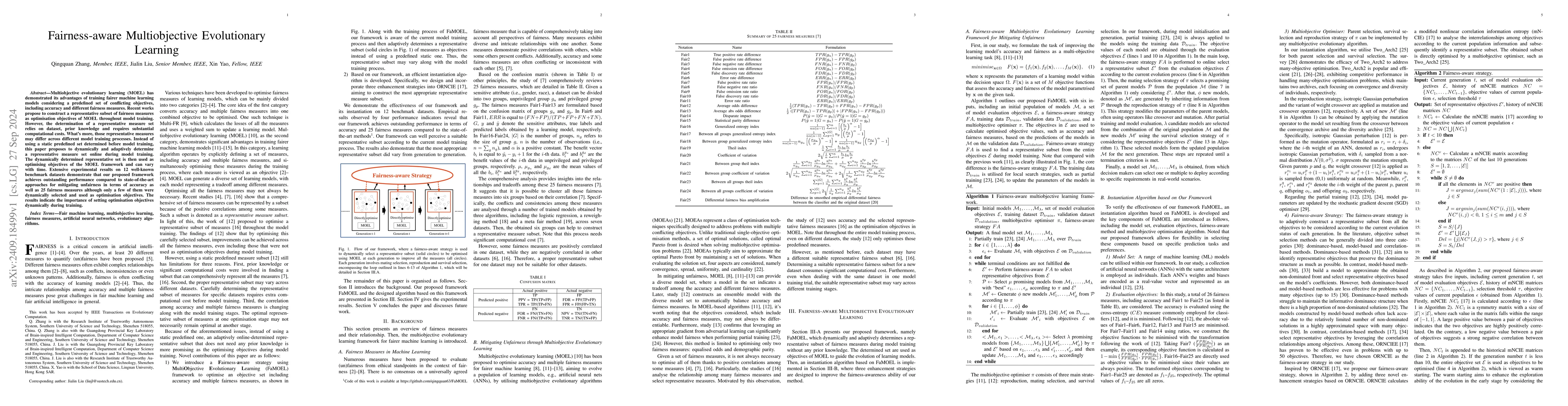 Thumbnail for Fairness-aware Multiobjective Evolutionary Learning