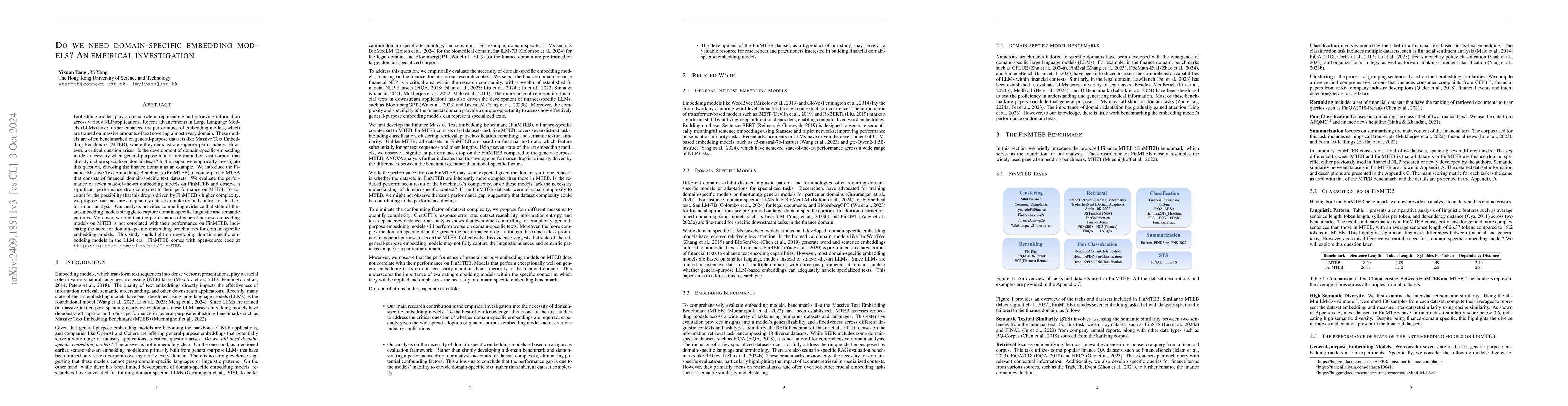 Thumbnail for Do We Need Domain-Specific Embedding Models? An Empirical Investigation