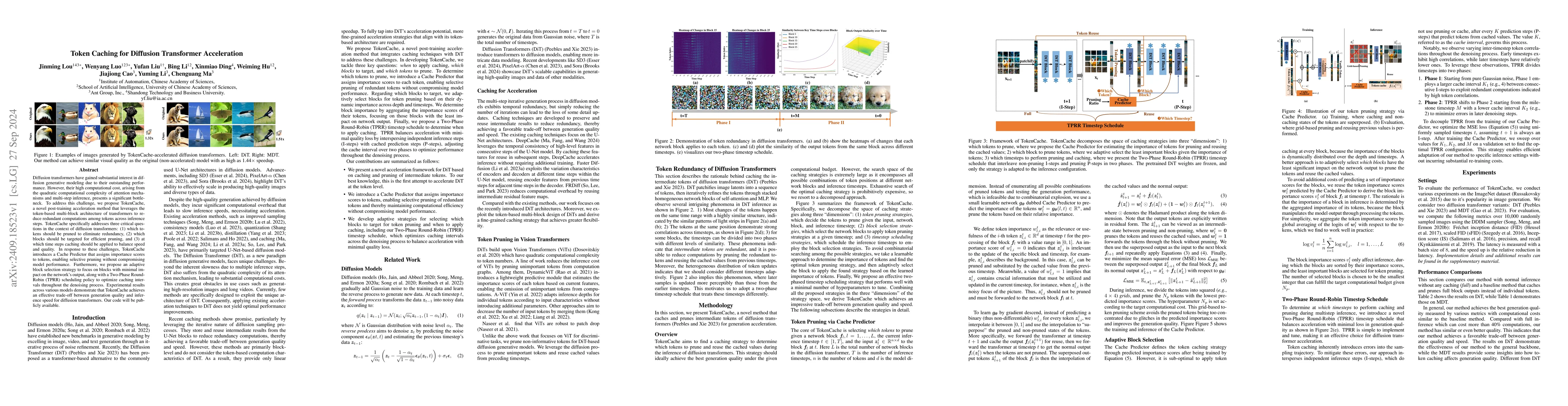Thumbnail for Token Caching for Diffusion Transformer Acceleration