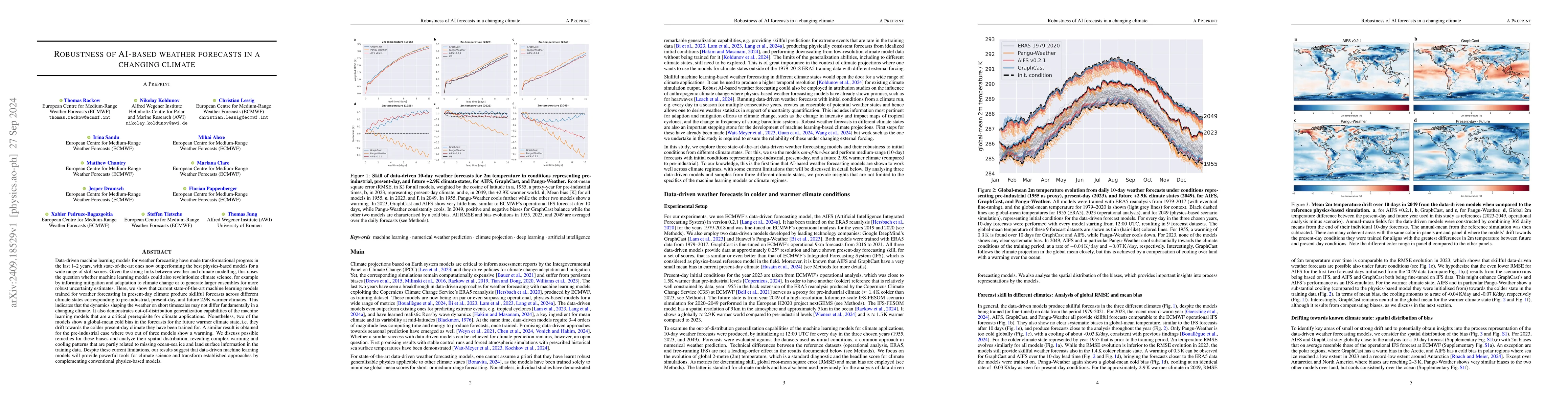 Thumbnail for Robustness of AI-based weather forecasts in a changing climate