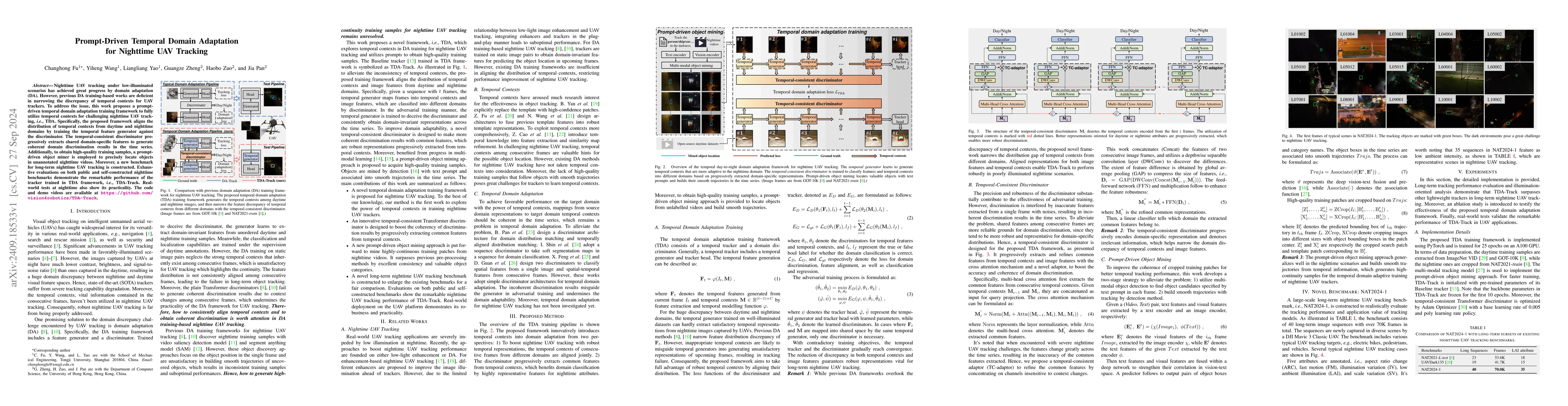 Thumbnail for Prompt-Driven Temporal Domain Adaptation for Nighttime UAV Tracking
