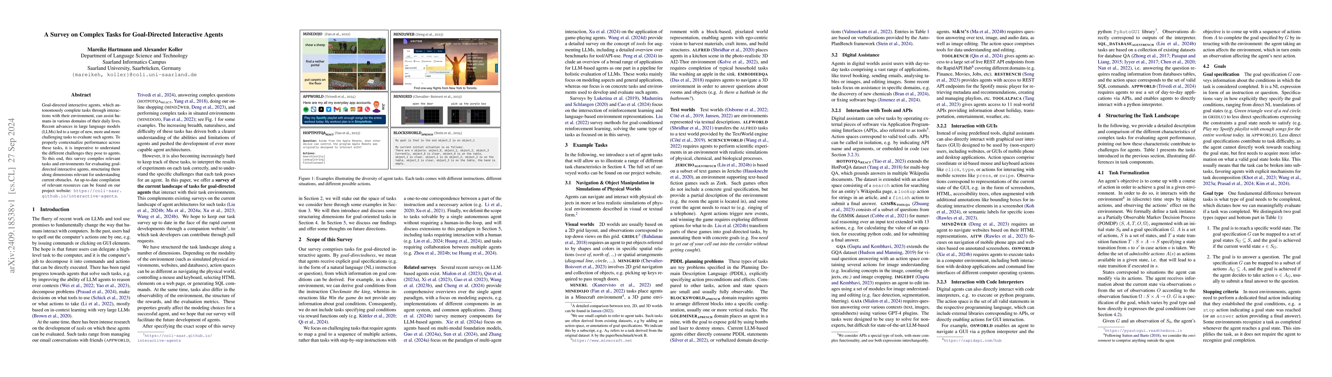 Thumbnail for A Survey on Complex Tasks for Goal-Directed Interactive Agents