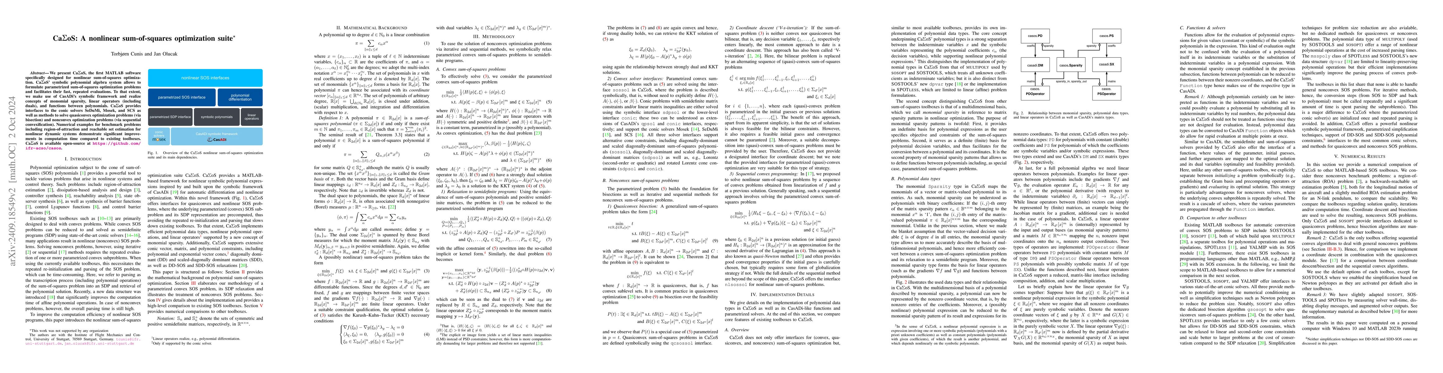 Thumbnail for CaΣoS: A nonlinear sum-of-squares optimization suite