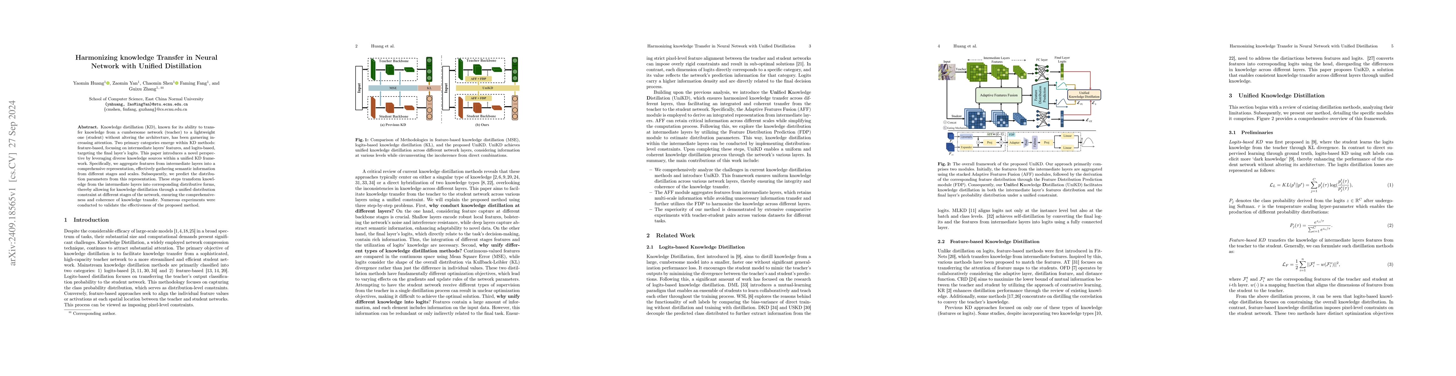 Thumbnail for Harmonizing knowledge Transfer in Neural Network with Unified
  Distillation
