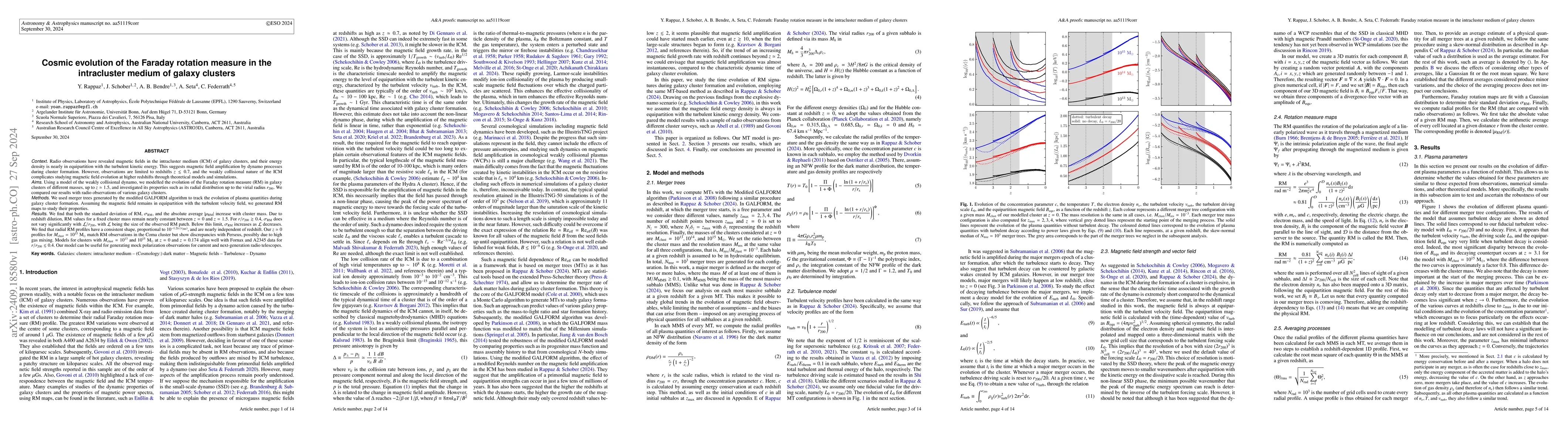 Thumbnail for Cosmic evolution of the Faraday rotation measure in the intracluster
  medium of galaxy clusters