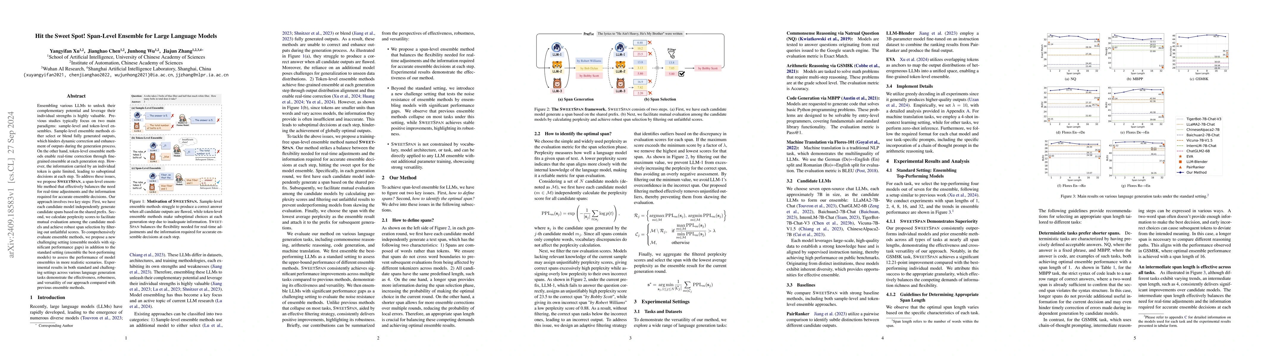 Thumbnail for Hit the Sweet Spot! Span-Level Ensemble for Large Language Models