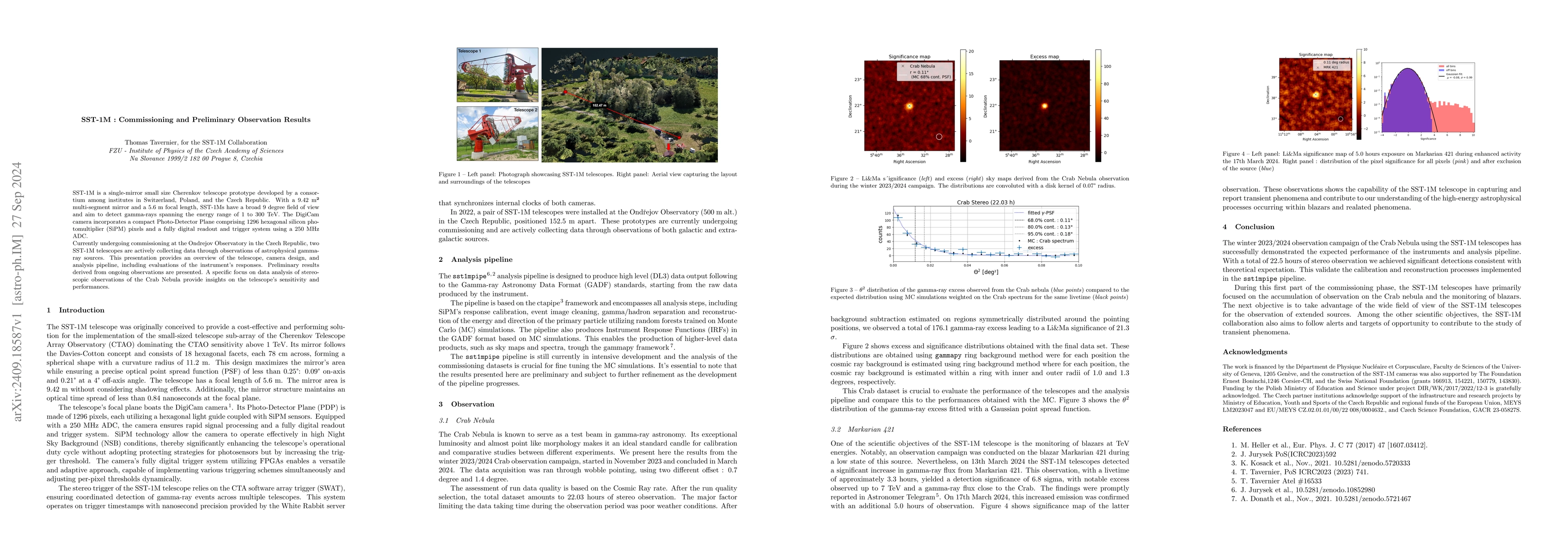 Thumbnail for SST-1M : Commissioning and Preliminary Observation Results