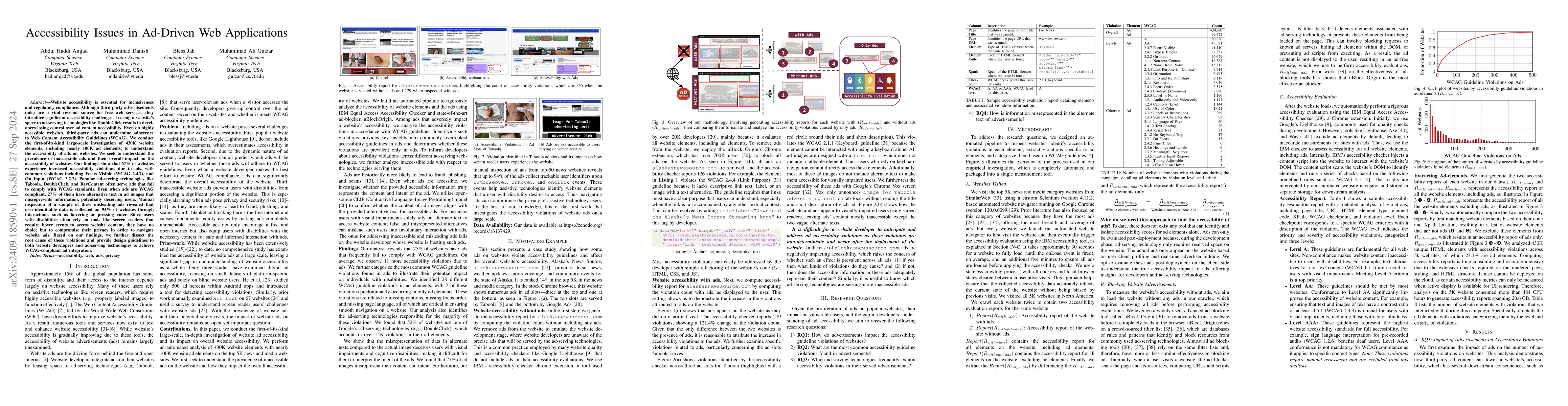 Thumbnail for Accessibility Issues in Ad-Driven Web Applications