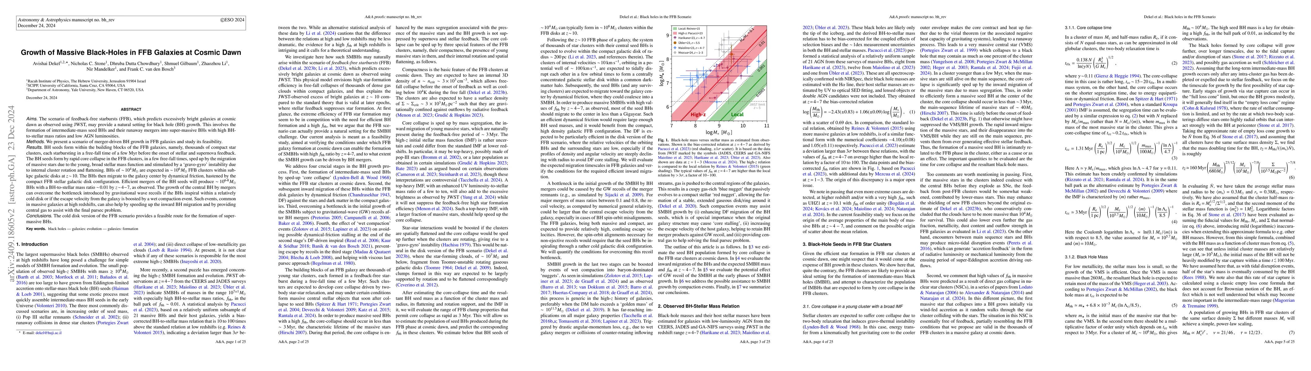 Thumbnail for Growth of Massive Black-Holes in FFB Galaxies at Cosmic Dawn