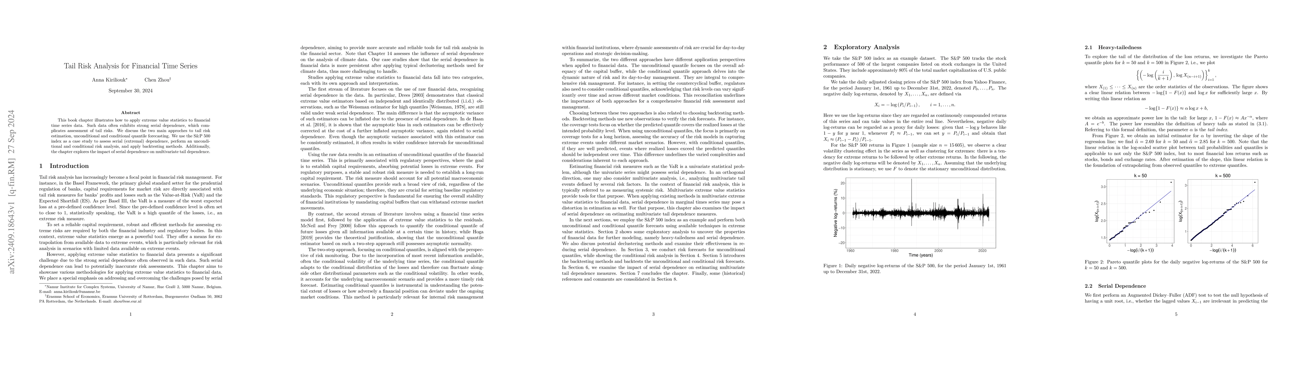 Thumbnail for Tail Risk Analysis for Financial Time Series