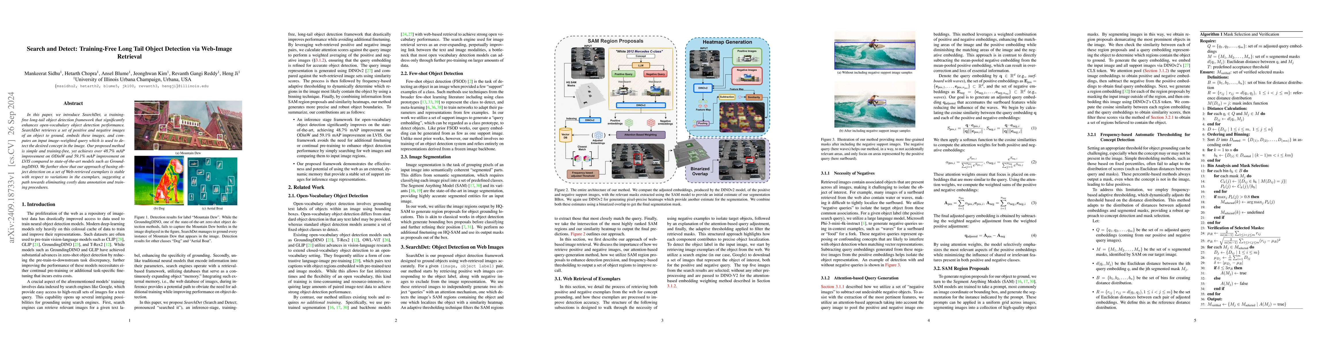 Thumbnail for Search and Detect: Training-Free Long Tail Object Detection via
  Web-Image Retrieval