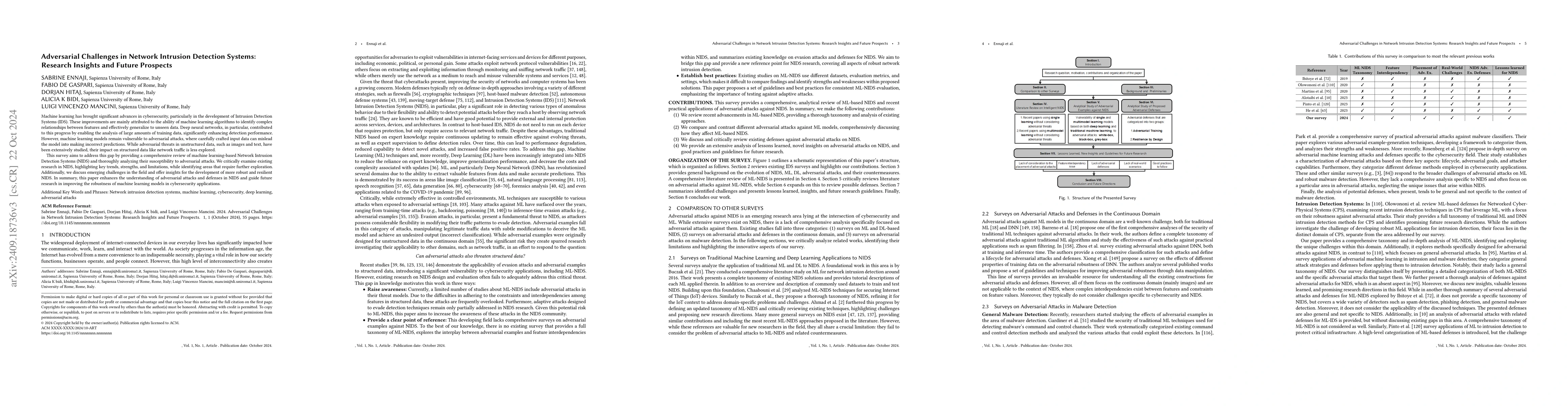 Thumbnail for Adversarial Challenges in Network Intrusion Detection Systems: Research
  Insights and Future Prospects