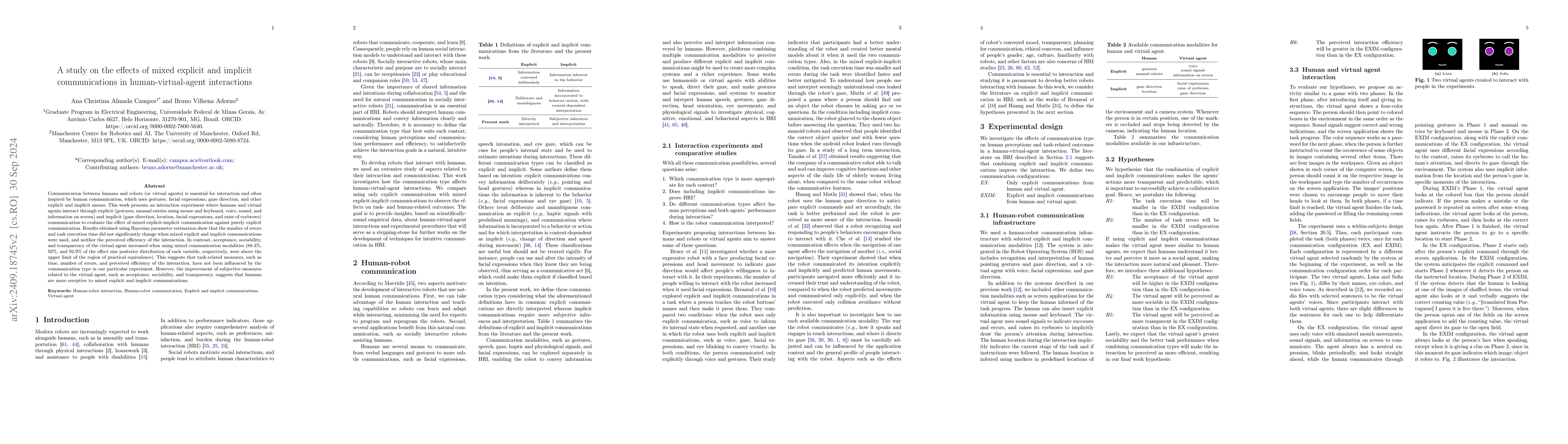 Thumbnail for A study on the effects of mixed explicit and implicit communications in
  human-virtual-agent interactions