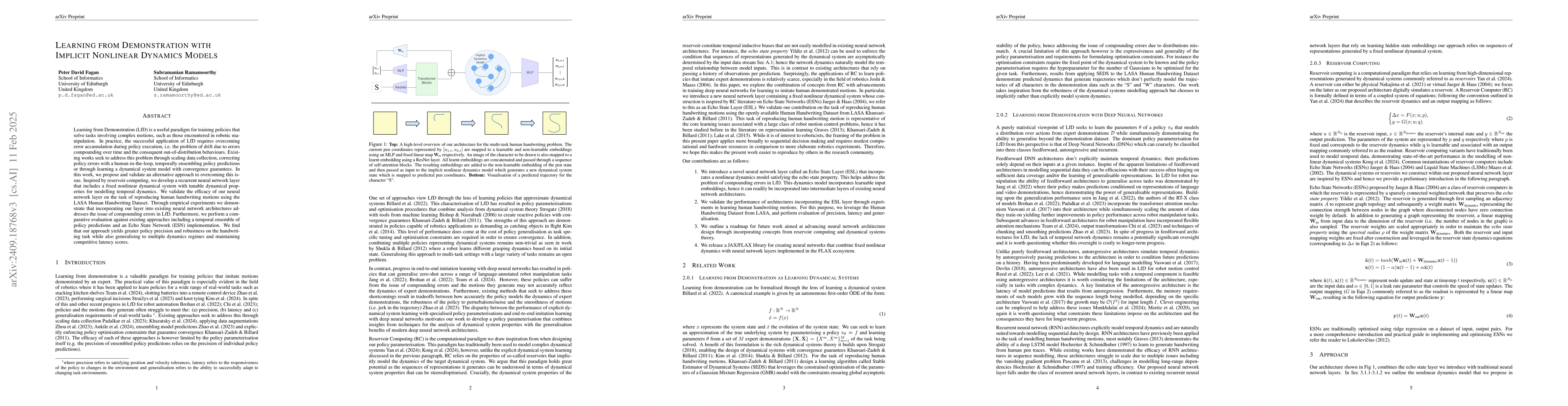 Thumbnail for Learning from Demonstration with Implicit Nonlinear Dynamics Models