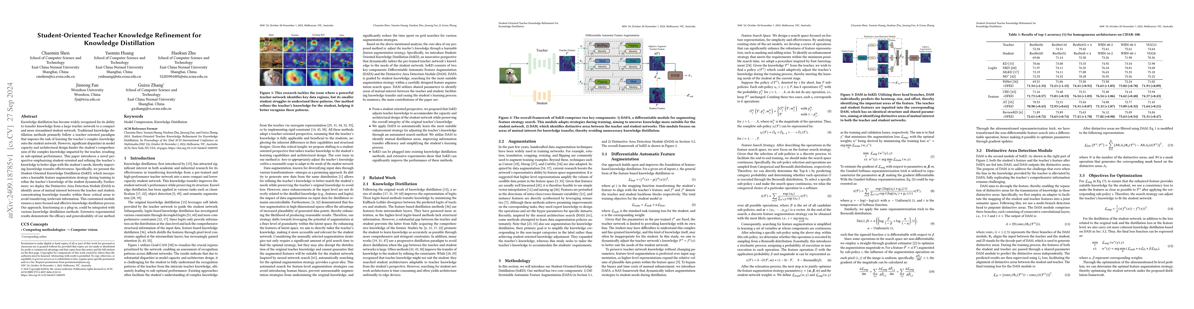 Thumbnail for Student-Oriented Teacher Knowledge Refinement for Knowledge Distillation