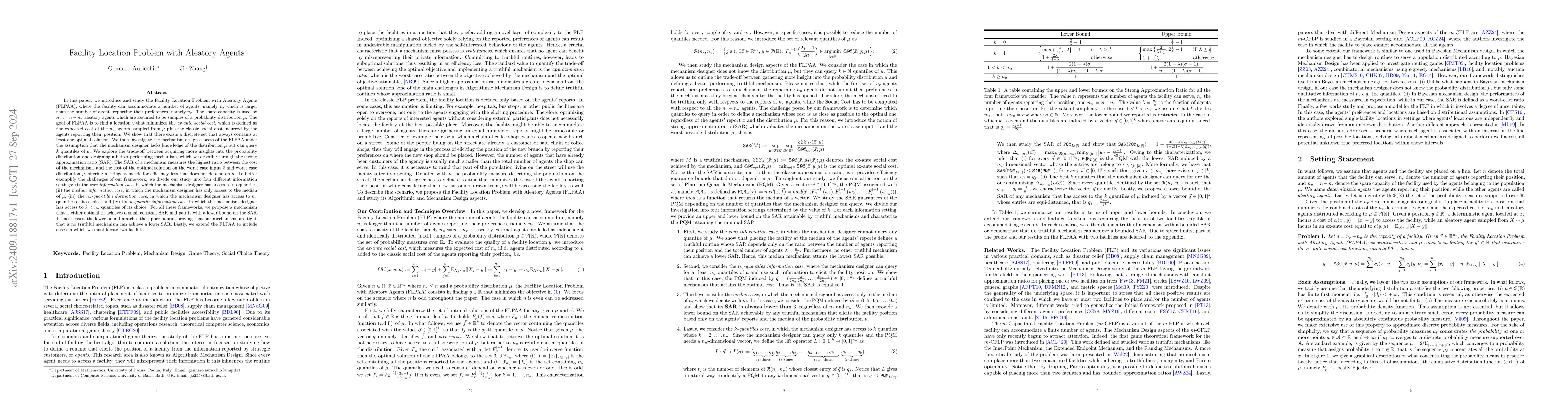 Thumbnail for Facility Location Problem with Aleatory Agents