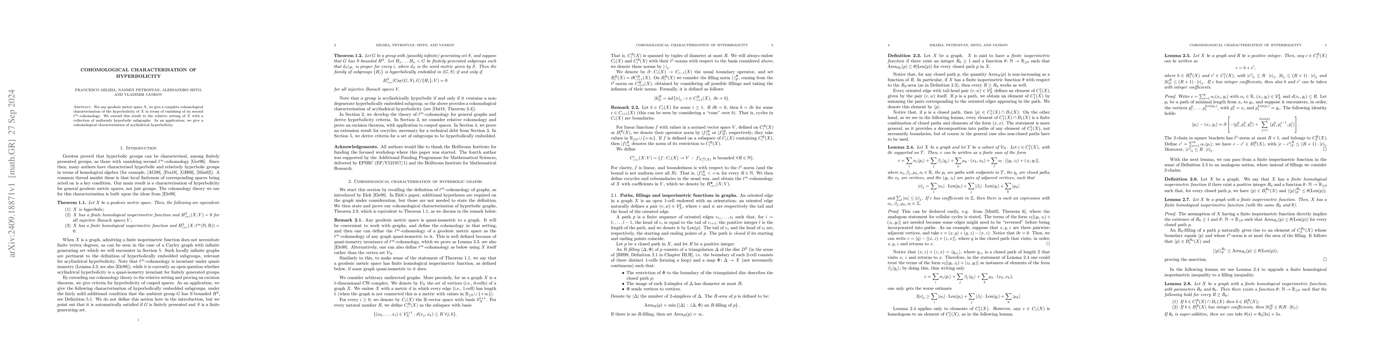 Thumbnail for Cohomological characterisation of hyperbolicity