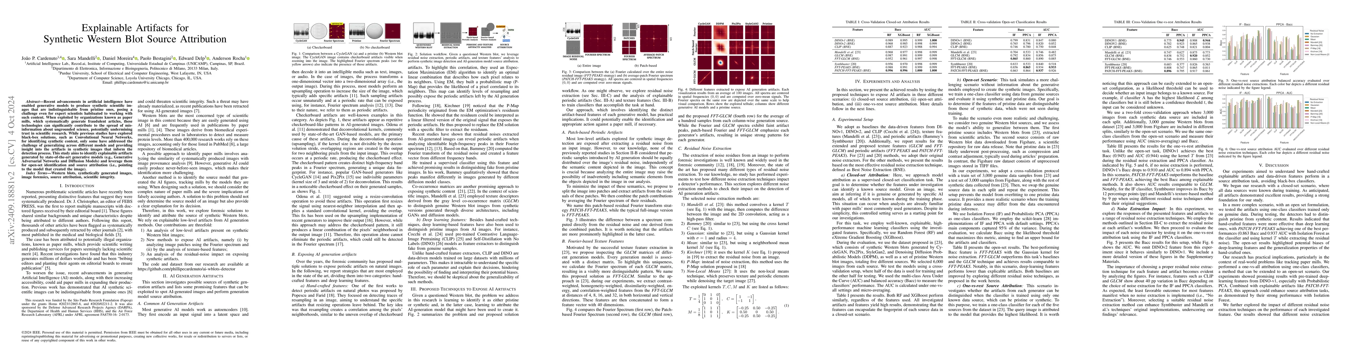 Thumbnail for Explainable Artifacts for Synthetic Western Blot Source Attribution