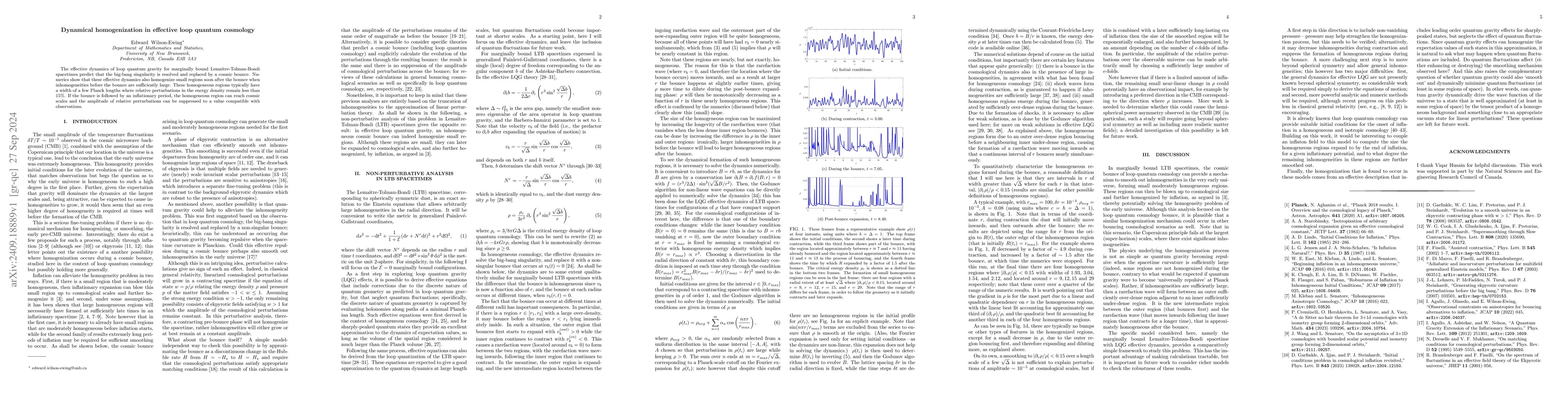 Thumbnail for Dynamical homogenization in effective loop quantum cosmology