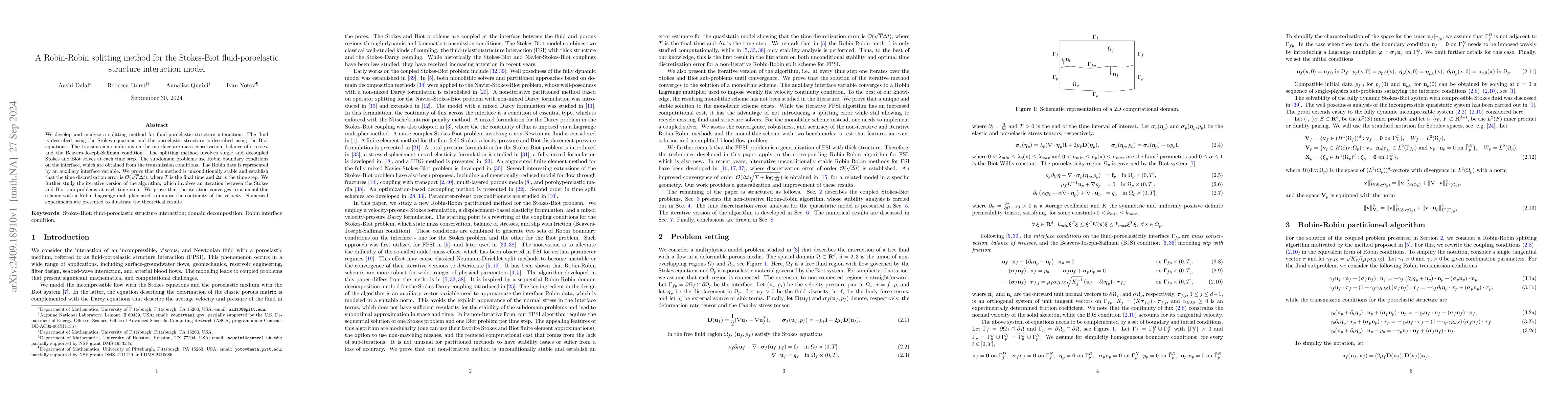 Thumbnail for A Robin-Robin splitting method for the Stokes-Biot fluid-poroelastic
  structure interaction model
