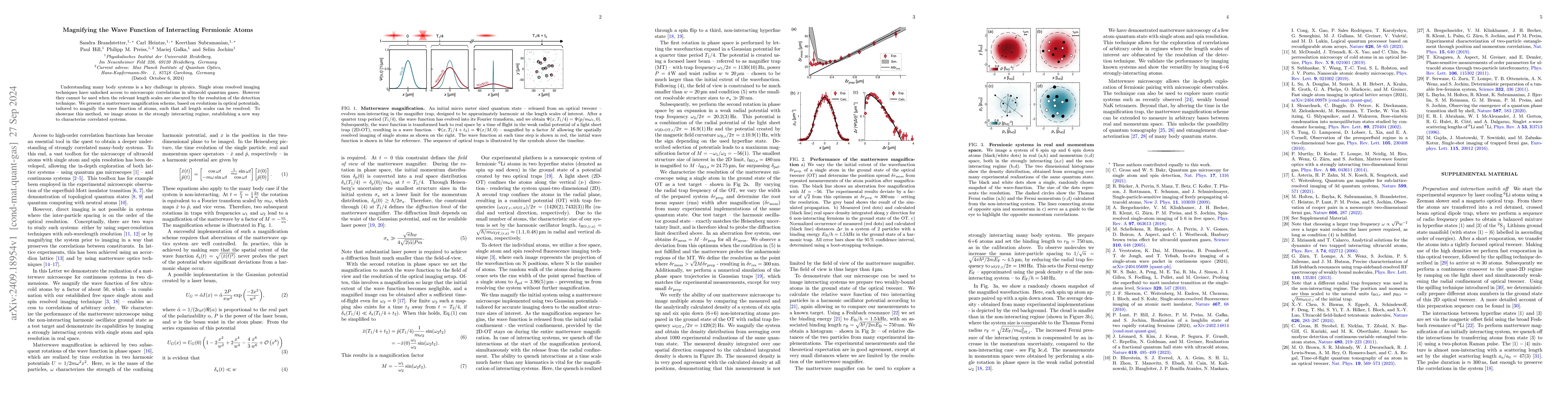 Thumbnail for Magnifying the Wave Function of Interacting Fermionic Atoms