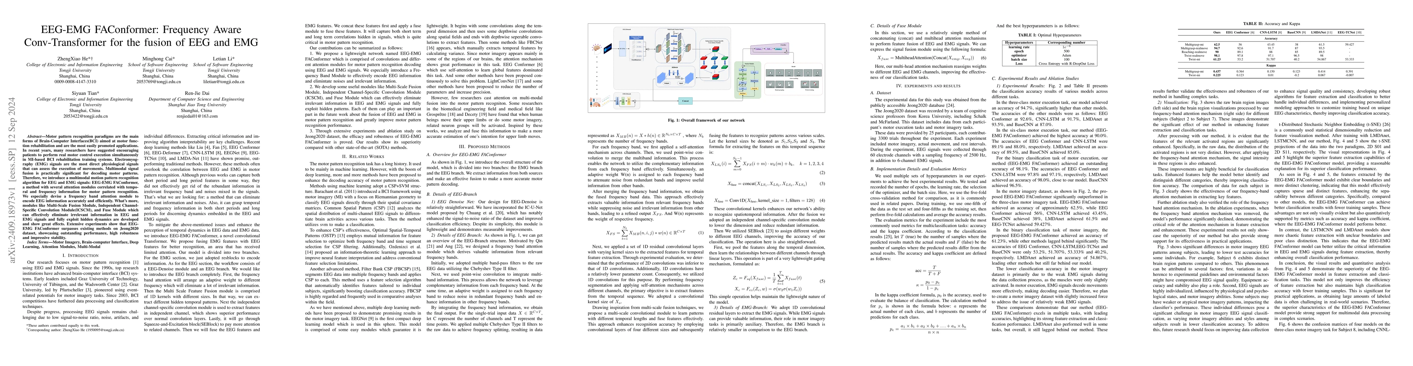 Thumbnail for EEG-EMG FAConformer: Frequency Aware Conv-Transformer for the fusion of
  EEG and EMG