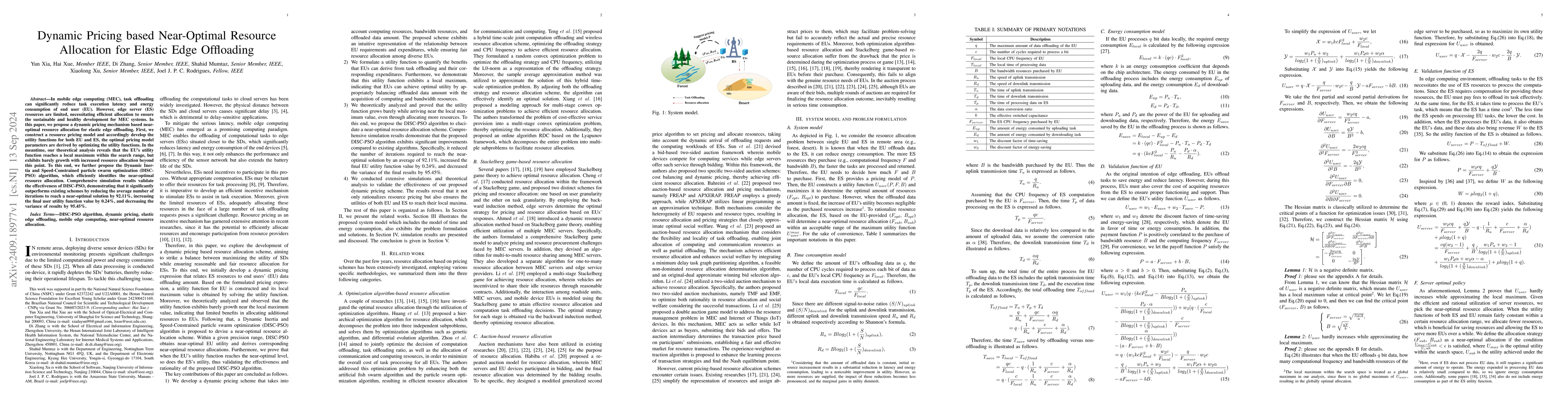 Thumbnail for Dynamic Pricing based Near-Optimal Resource Allocation for Elastic Edge
  Offloading