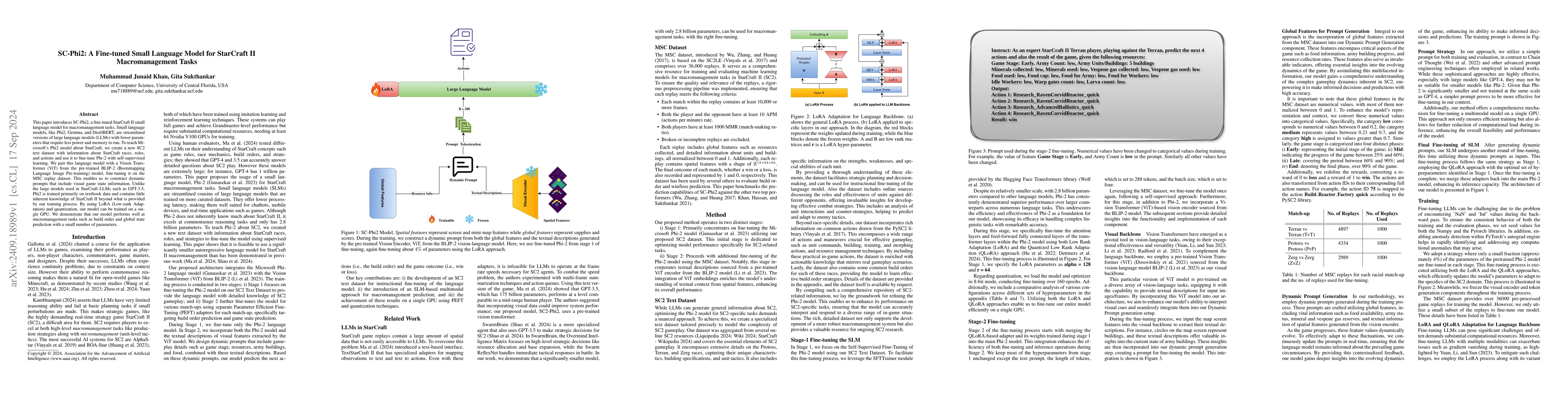 Thumbnail for SC-Phi2: A Fine-tuned Small Language Model for StarCraft II
  Macromanagement Tasks
