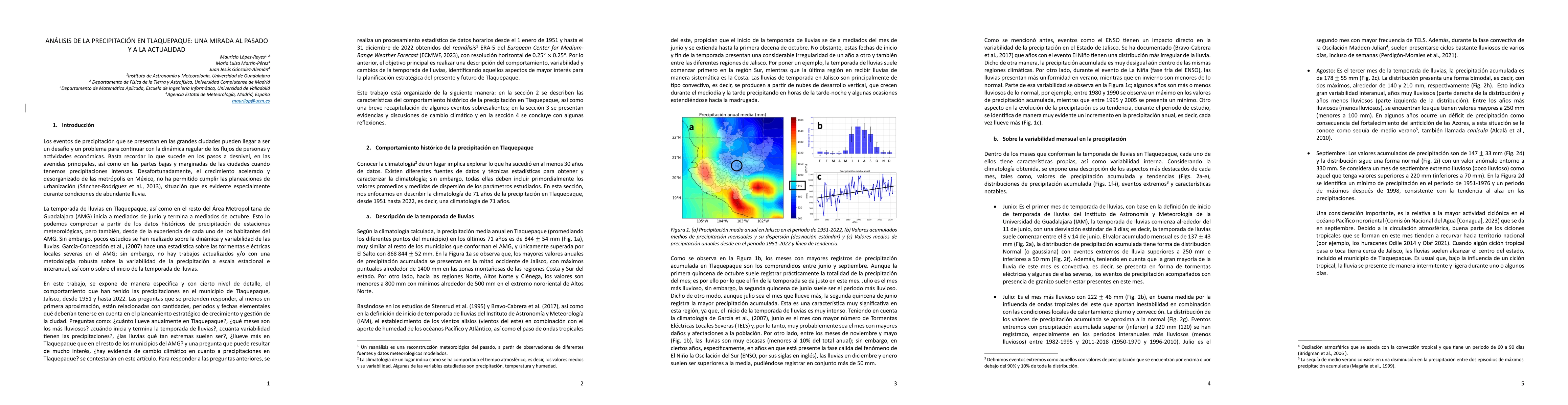 Thumbnail for Precipitation analysis in Tlaquepaque: a look at the past and the
  present