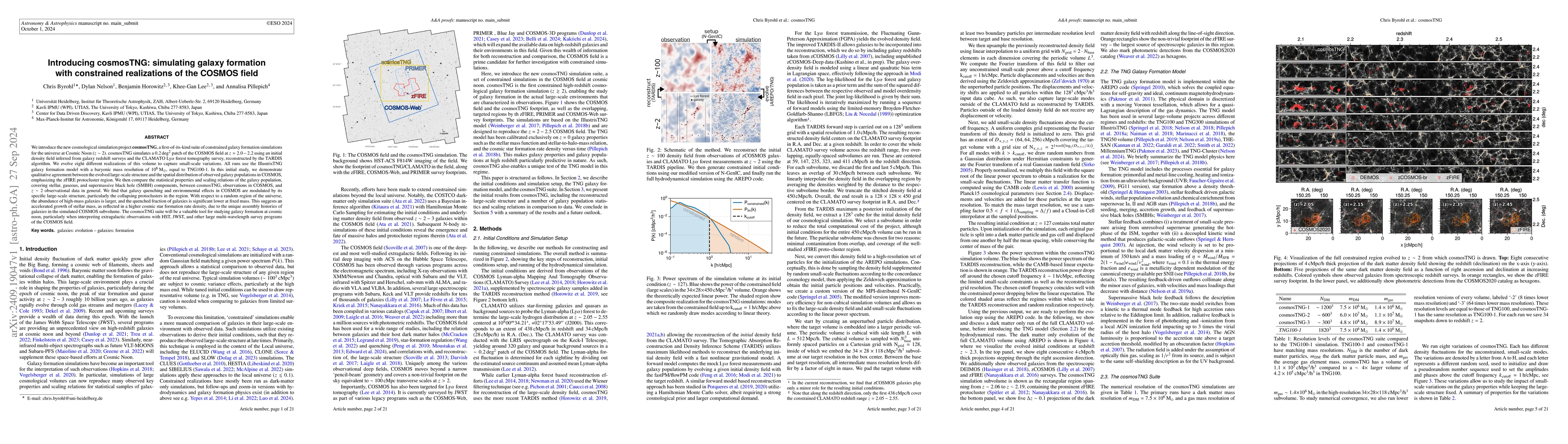 Thumbnail for Introducing cosmosTNG: simulating galaxy formation with constrained
  realizations of the COSMOS field