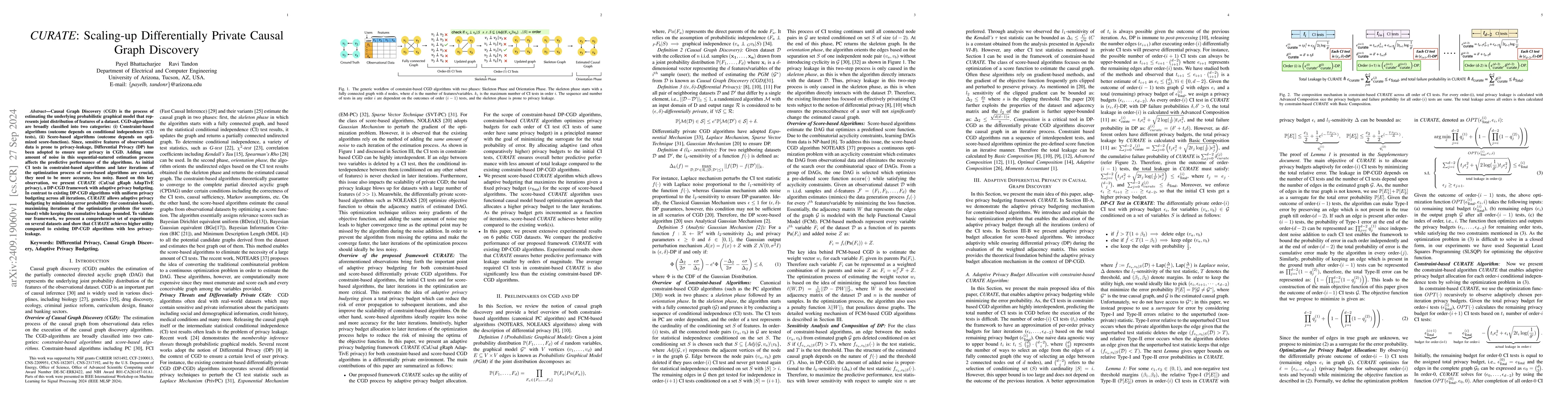 Thumbnail for CURATE: Scaling-up Differentially Private Causal Graph Discovery