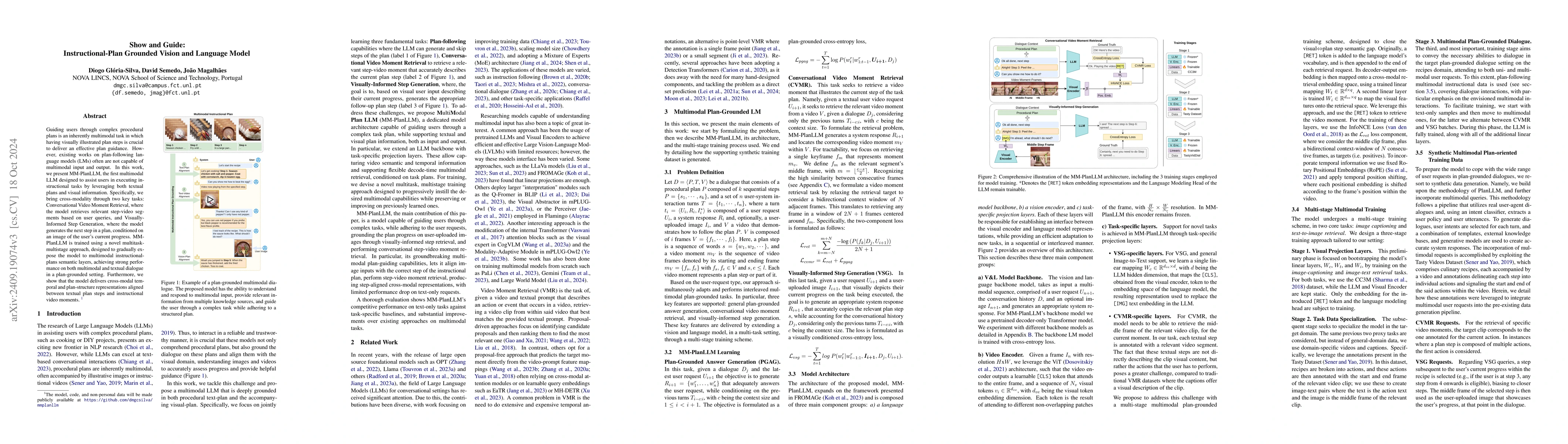 Thumbnail for Show and Guide: Instructional-Plan Grounded Vision and Language Model