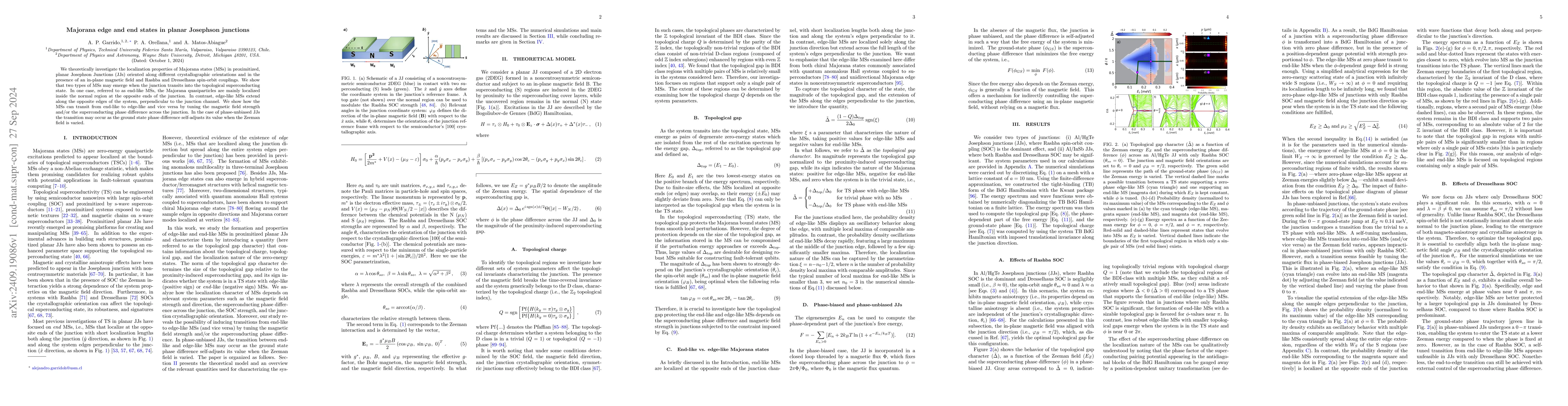 Thumbnail for Majorana edge and end states in planar Josephson junctions